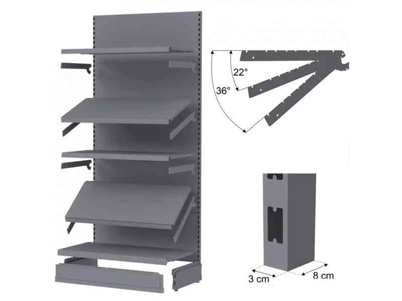 Prodejní policový regál Merkury 10 ks - foto 6