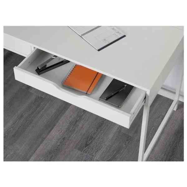 ALEX Psací stůl, bílá, 132x58 cm, Ikea - foto 5