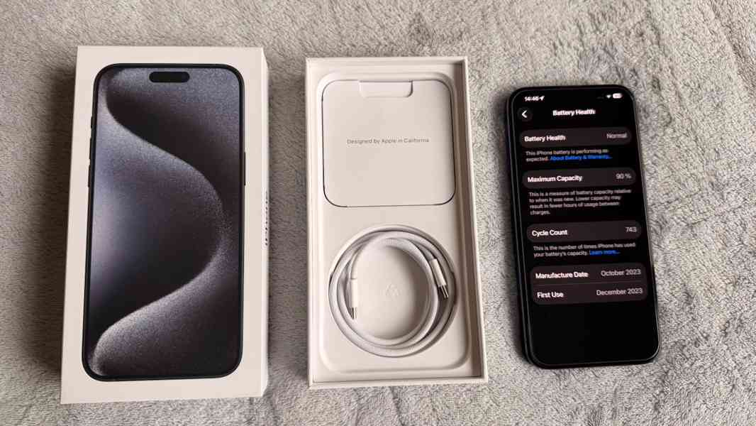 iPhone 15 Pro Max 256 GB Blue Titanium +BONUS - foto 2