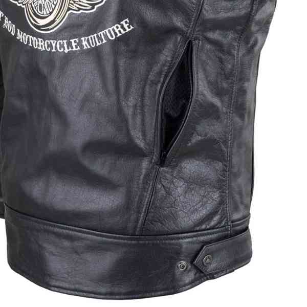 Kožená motobunda W-TEC Black Heart Wings Leather Jacket vel. - foto 9