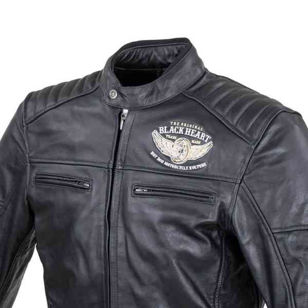 Kožená motobunda W-TEC Black Heart Wings Leather Jacket vel. - foto 6
