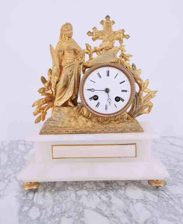 Starožitné neoklasicistní hodiny Samuel Marti cca 1860 - foto 3