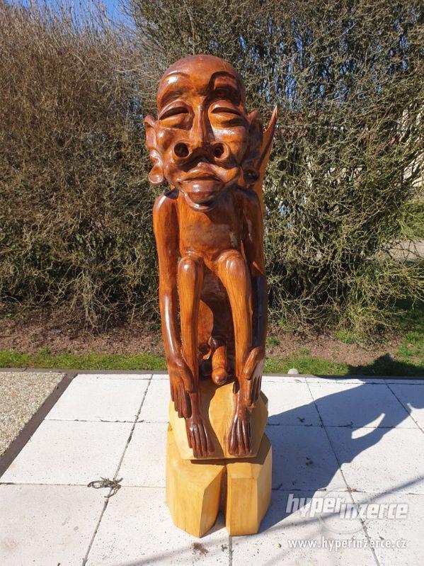 Dřevěná socha -Skřet - foto 3