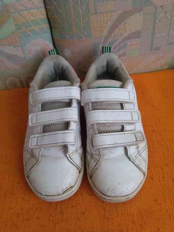 Dětské kožené botasky Adidas na suché zipy vel.28 - foto 2