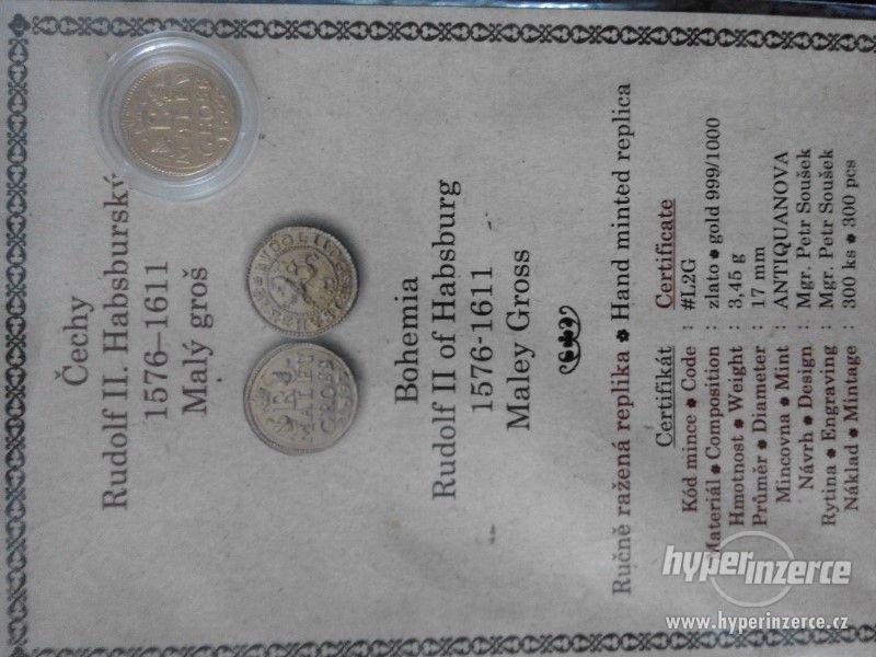Malý groš Rudolfa II.- replika mince - foto 1