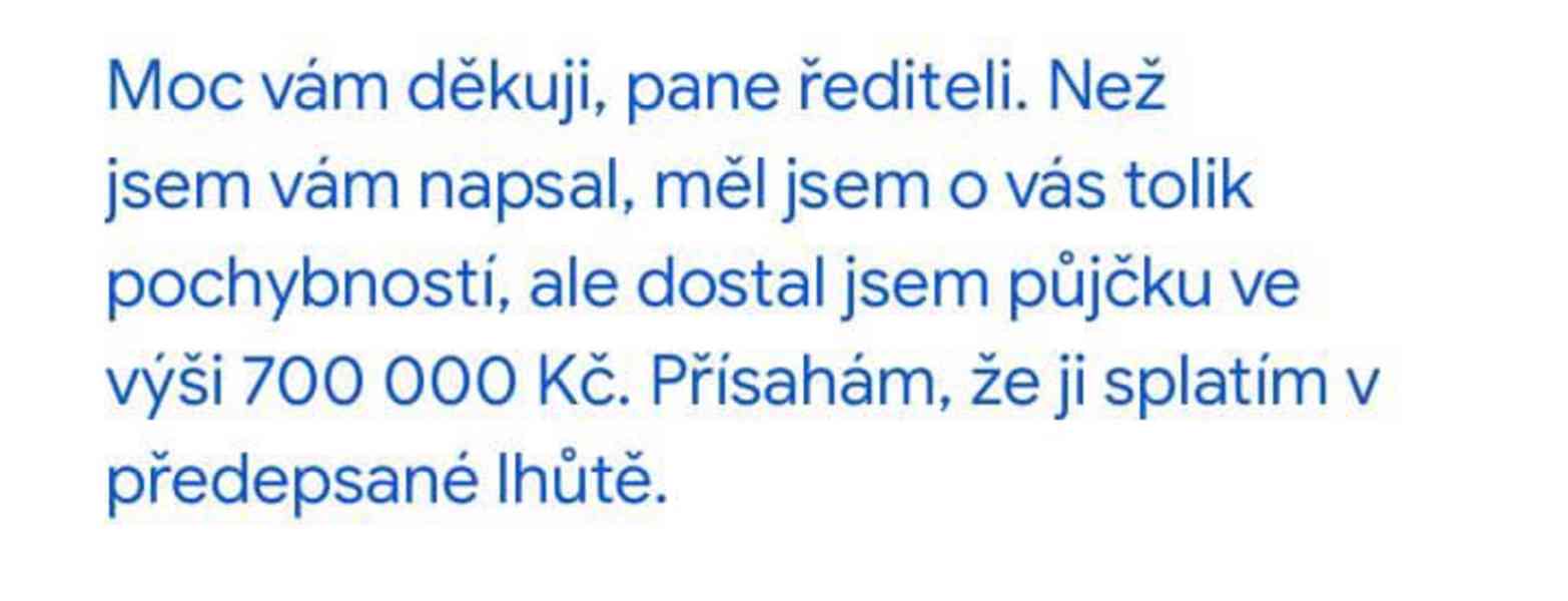 ROČNÍ PŮJČKY PRO KAŽDÉHO:  