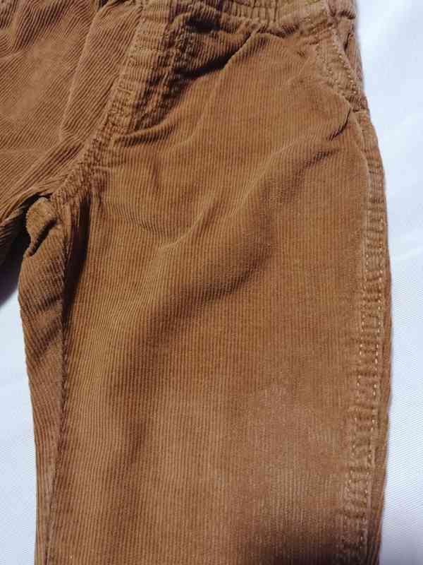 Dětské manžestrové kalhoty, vel. 18 měs.  - foto 2