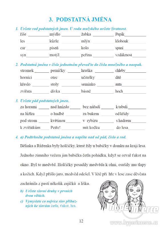 Opakujeme češtinu ve 3.– 5. ročníku - pravopisná cvičení, di - foto 4