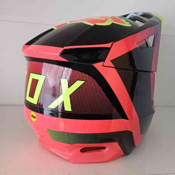 Motokrosová přilba Fox Racing V2 Voke + brýle 100%  - foto 5