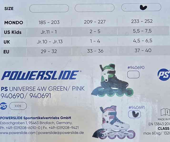 POWERSLIDE Phuzion Universe 4W Pink adj. 37-40 EU - foto 4