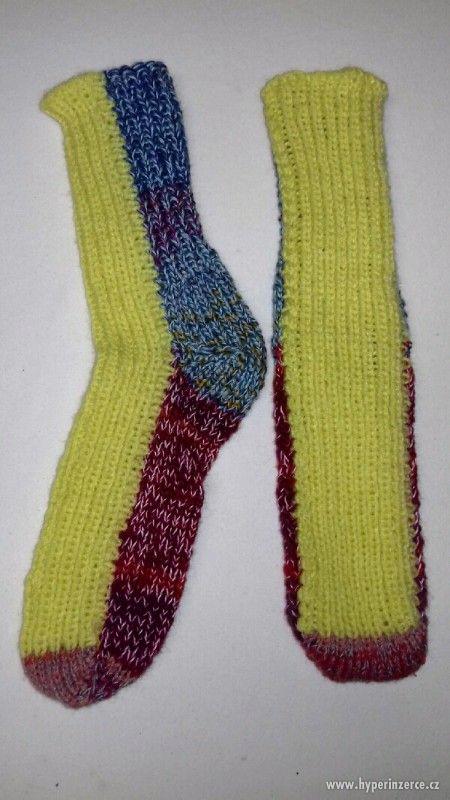 Ručně pletené vlněné ponožky - foto 4