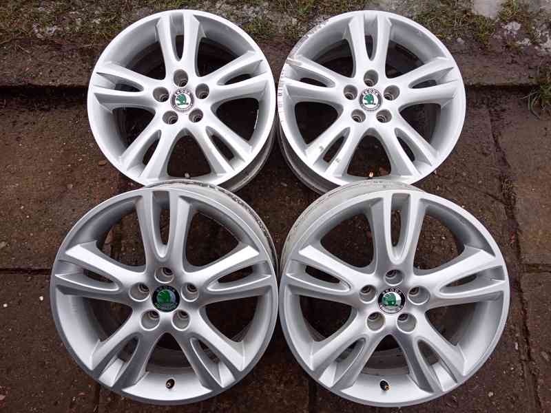 Alu kola 16ky 5x100 ŠKODA SEAT VW AUDI - dobírka možná - foto 4