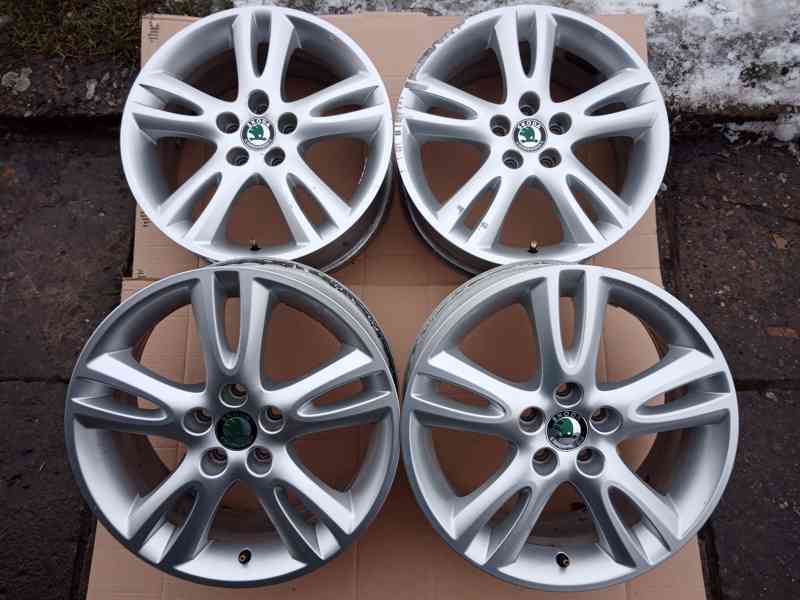 Alu kola 16ky 5x100 ŠKODA SEAT VW AUDI - dobírka možná - foto 4