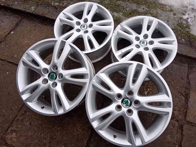 Alu kola 16ky 5x100 ŠKODA SEAT VW AUDI - dobírka možná - foto 5