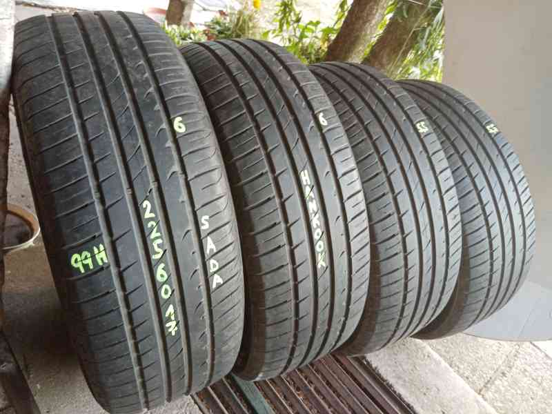 Letní pneu 4kusy 225/60/17 vzorek 80% HANKOOK - dobírka - foto 2