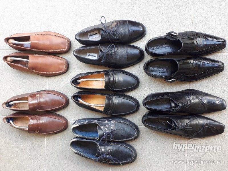 Kvalitní pánské italské kožené boty - foto 1