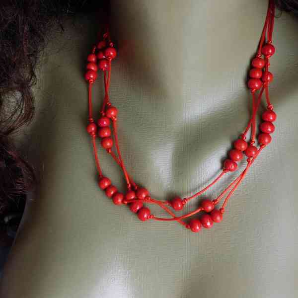 Náhrdelník - třešničky na krátko - foto 2