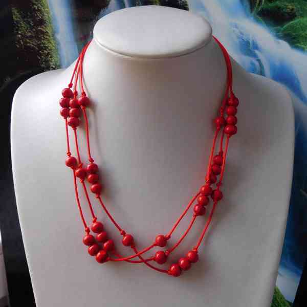 Náhrdelník - třešničky na krátko - foto 3