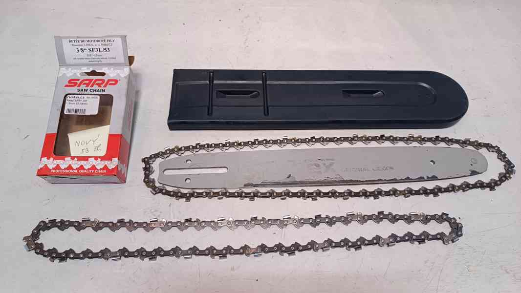 Lišta 350 mm a řetězy	 - foto 1