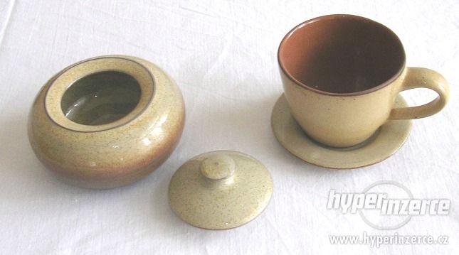 Neužívaná keramika: dóza / cukřenka a šálek - foto 1