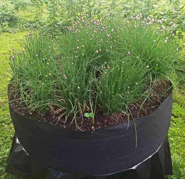 Moon River textilní květináč záhon černý 1 ks obsah 190 l - foto 2