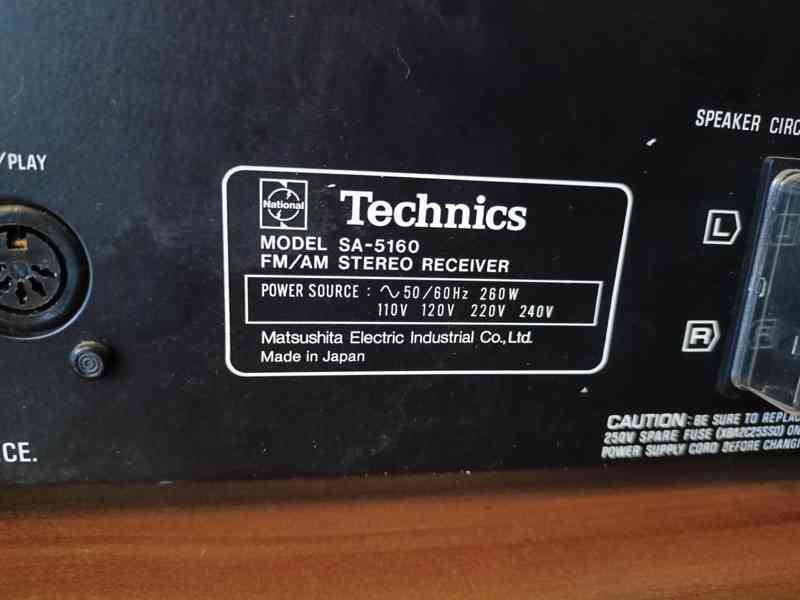 ♫ Pěkný vintage stereo receiver TECHNICS SA-5160 JAPAN ♫ - foto 8