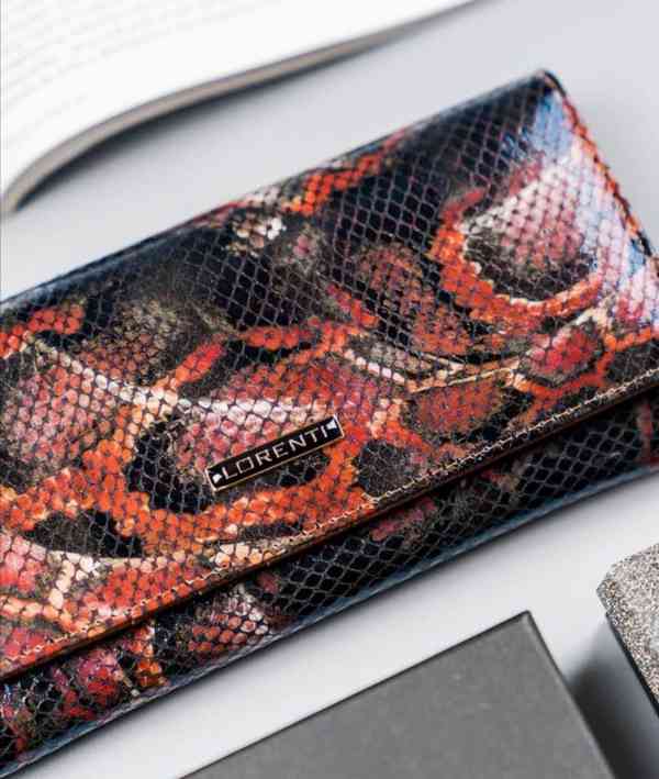 Luxusní kožené peněženky z přírodní lakované kůže Lorenti  - foto 2
