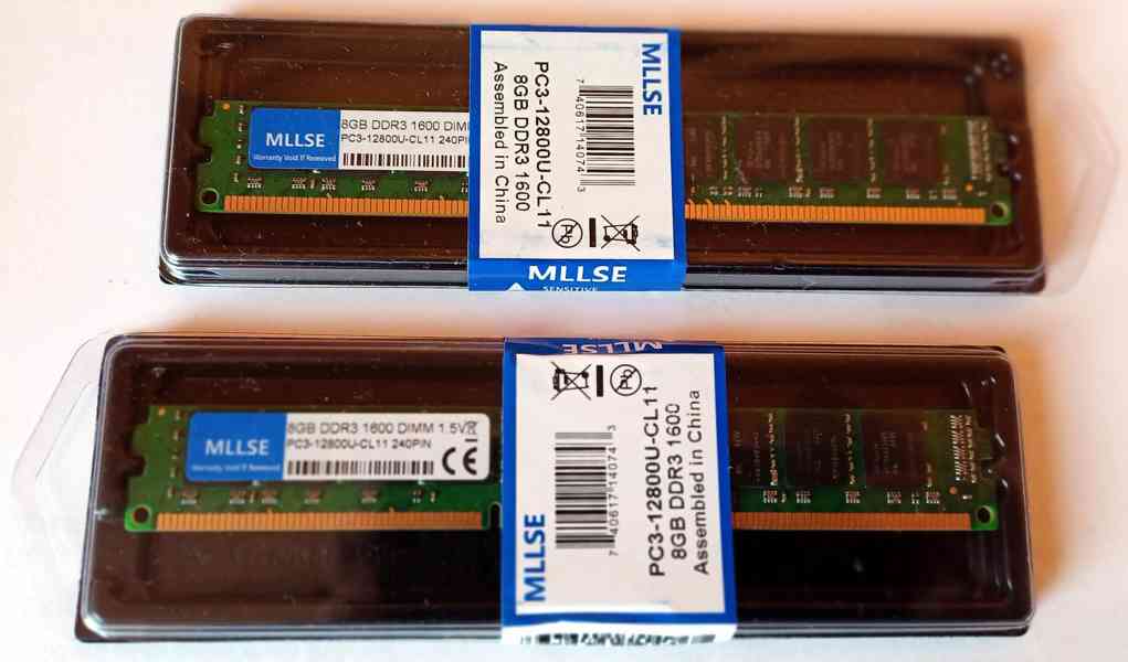 DDR3 ram paměti do PC o kapacitě 2x 8GB =16GB - foto 1