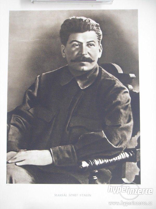 Velký dobový plakát J. V. Stalin 1943, Rarita - foto 1