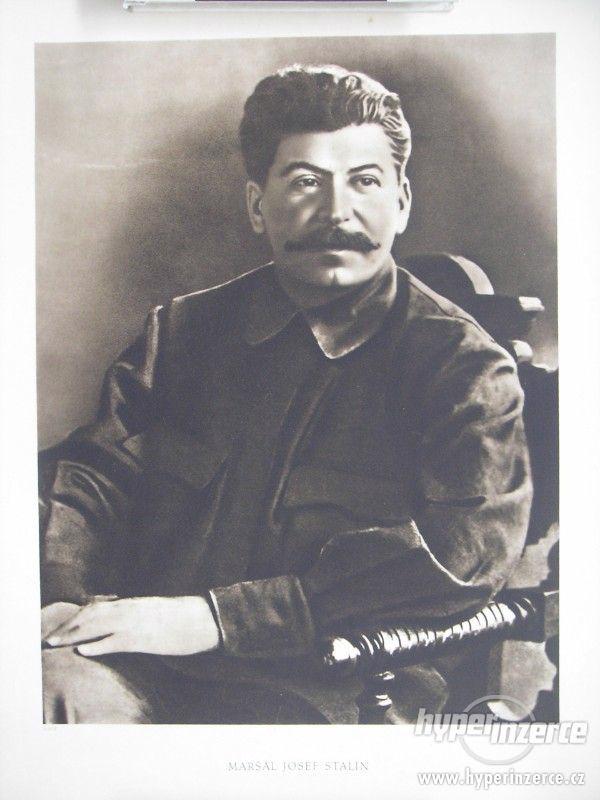 Velký dobový plakát J. V. Stalin 1943, Rarita - foto 2