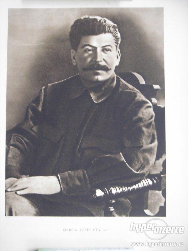 Velký dobový plakát J. V. Stalin 1943, Rarita - foto 3