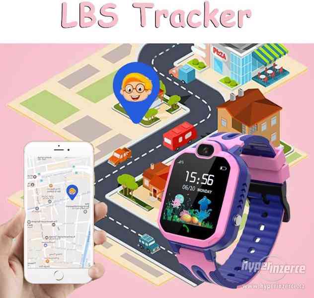 Dětské chytré hodinky s GPS + LBS lokátorem - foto 2