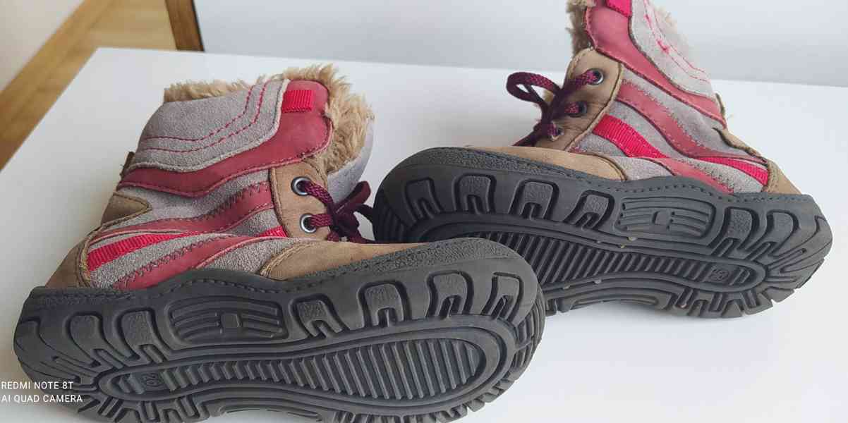 Kožené zimní boty vel 25, stélka 16,5 cm - foto 3