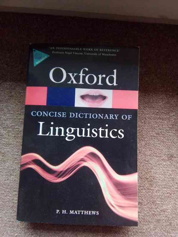 Oxford Concise Dictionary of Linguistics - foto 1