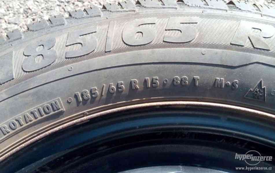 Zimní pneu 185/65 R15 + plech disky (např. Hyundai i30) - foto 2
