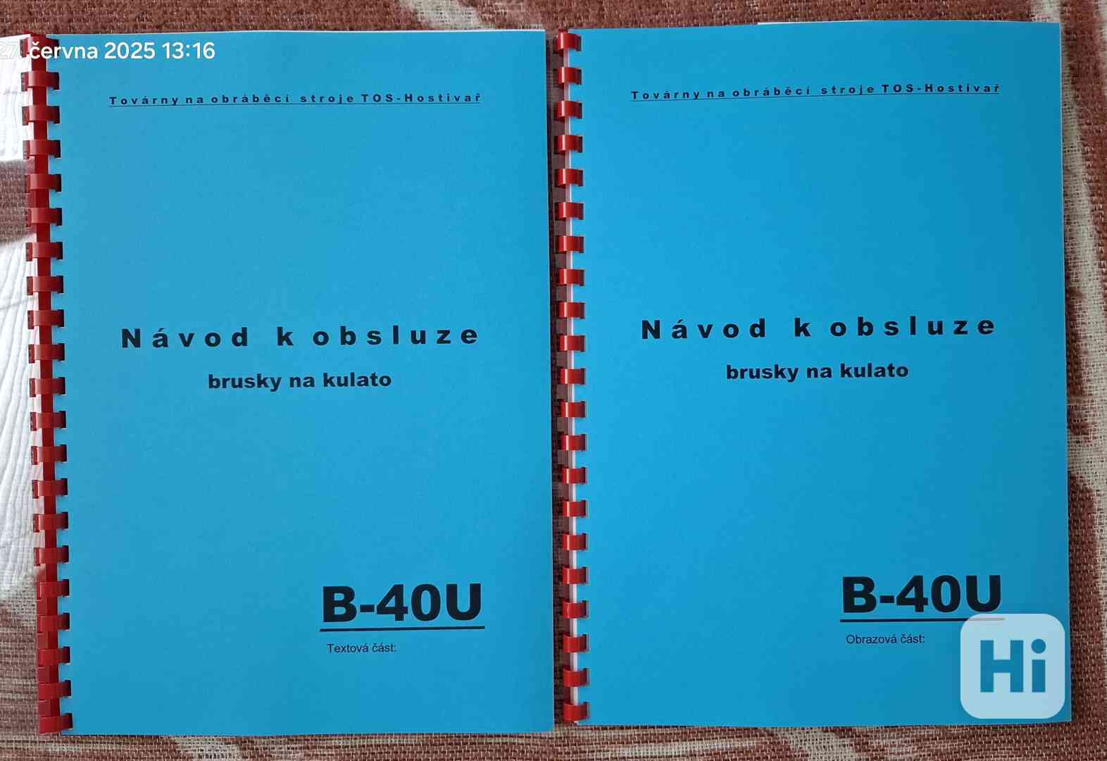 Návod brusky na kulato B-40U - foto 1