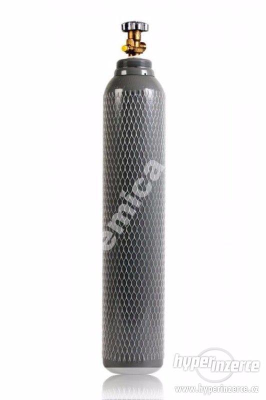 Tlakové láhve 8L 20L 200/300 bar ARGON CO2 BIOGON DUSIK KYSL - foto 3