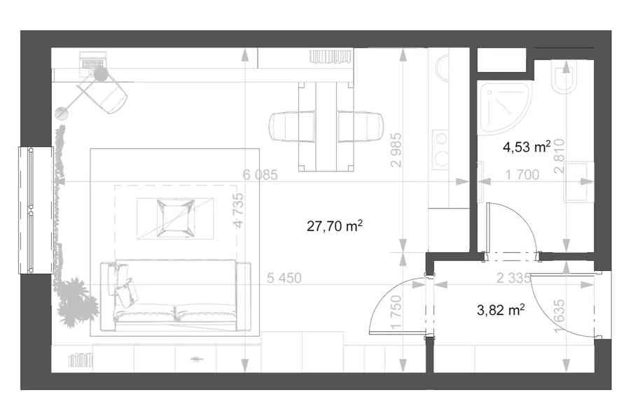 Pronájem bytu 1+kk 36 m² - foto 7