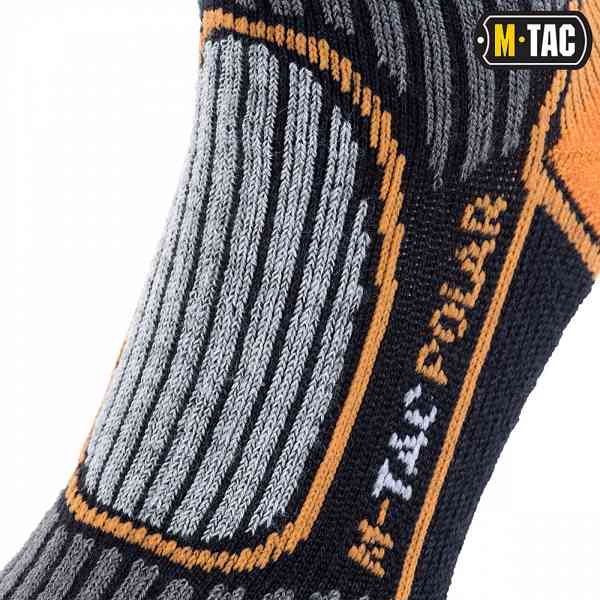 Ponožky M-Tac Polar Merino 40 % - šedé-oranžové