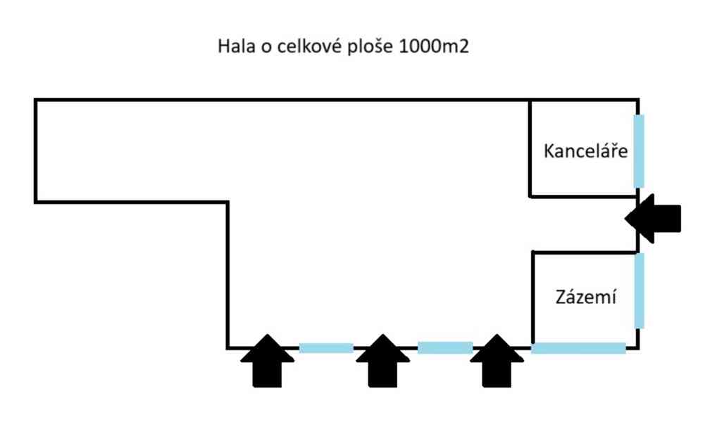 Halové prostory 1000m2 (Hrádek nad Nisou, ul. Oldřichovská) - foto 7