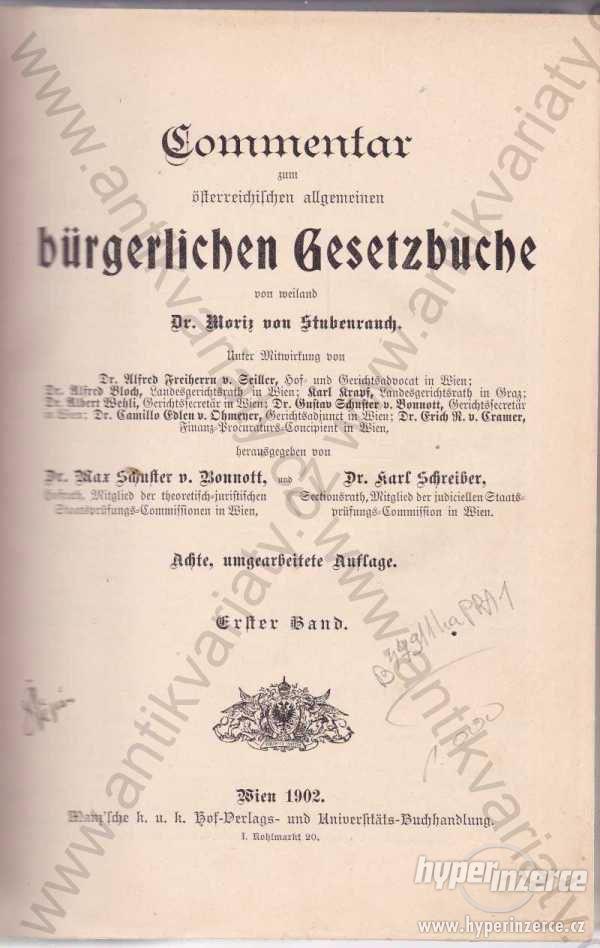 Commentar zum österreichischen allgemeinen... 1902 - foto 1