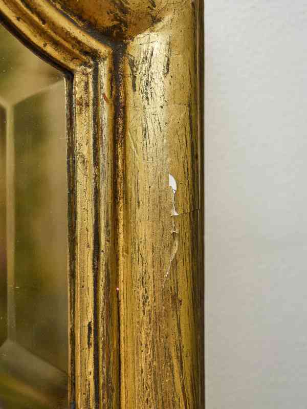 Velké zlacené zrcadlo s fasetou v rokokovém stylu V 199 cm - foto 6