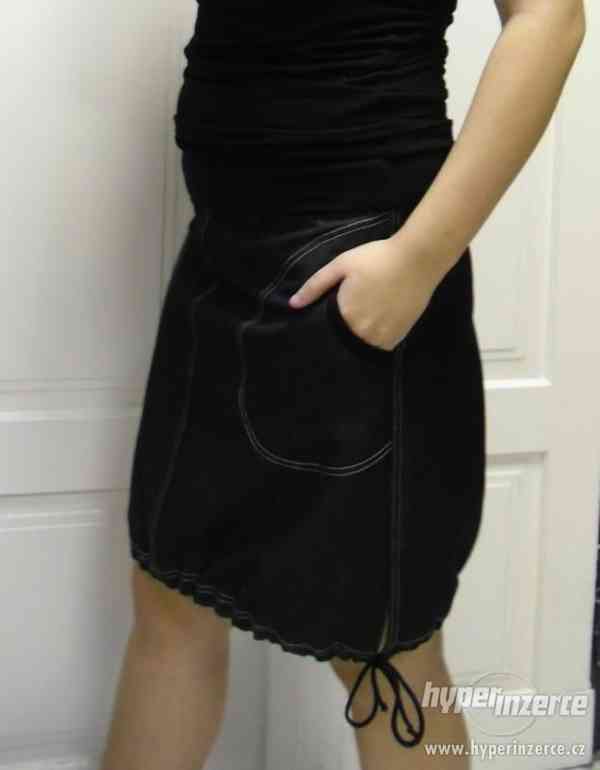 Dámská džínová sukně,šedá - foto 1