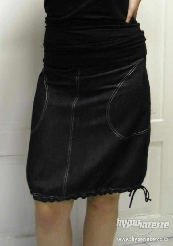 Dámská džínová sukně,šedá - foto 2