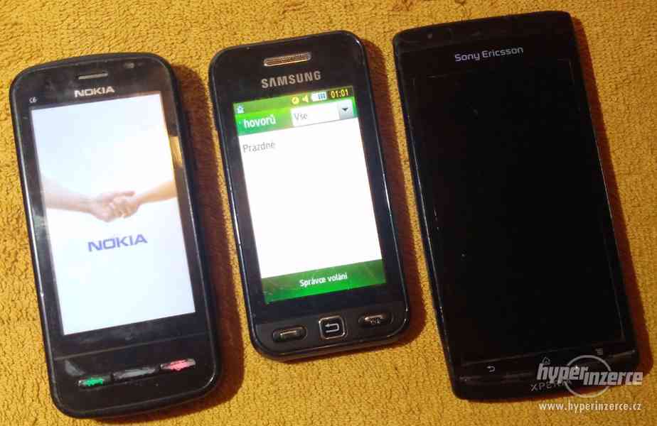 Nokia C6 +Samsung S5230 +Sony E. Arc S -k opravě - foto 1