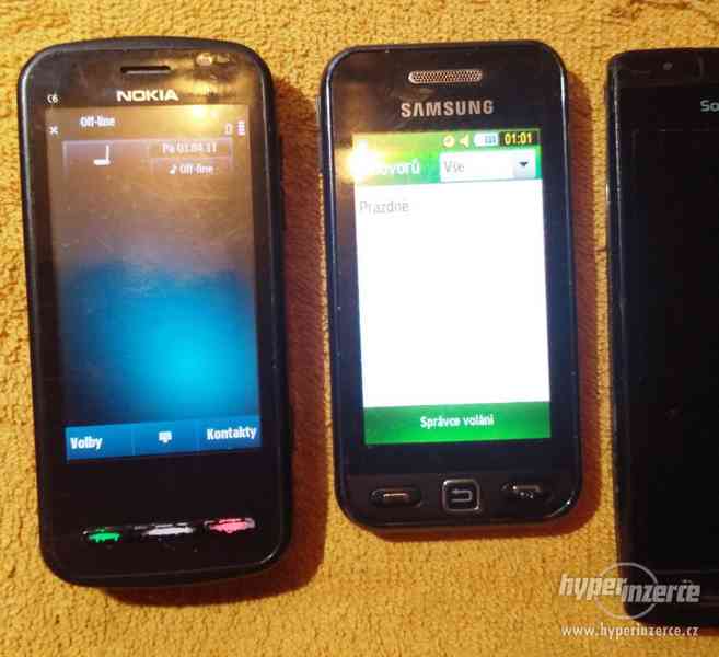 Nokia C6 +Samsung S5230 +Sony E. Arc S -k opravě - foto 2