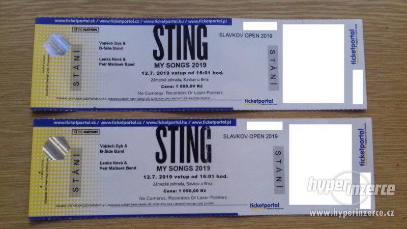 Prodám - STING SLAVKOV 12.7. 2019 - EXELENTNÍ KONCERT ! ! ! - foto 2