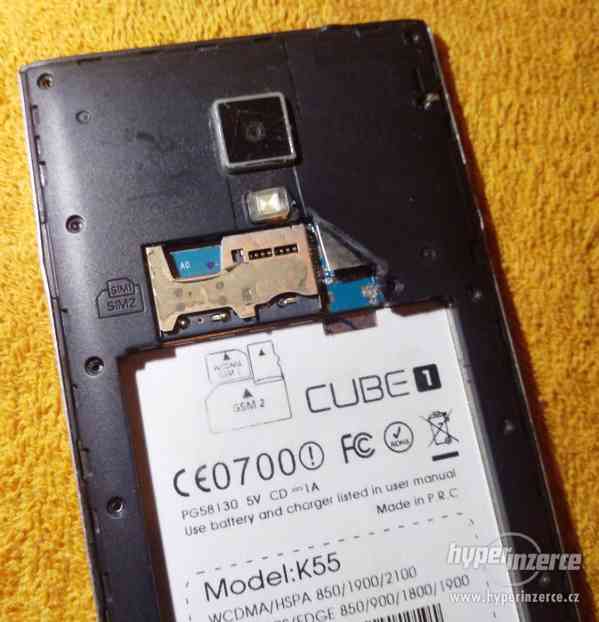 Mobil Cube1 K55 na 2 SIM - na náhradní díly nebo k opravě!!! - foto 6