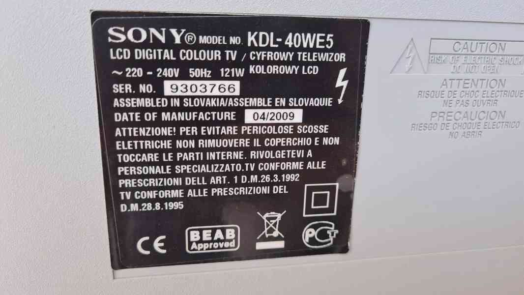 Sony Bravia 40" KDL-40WE5 bílá - foto 5