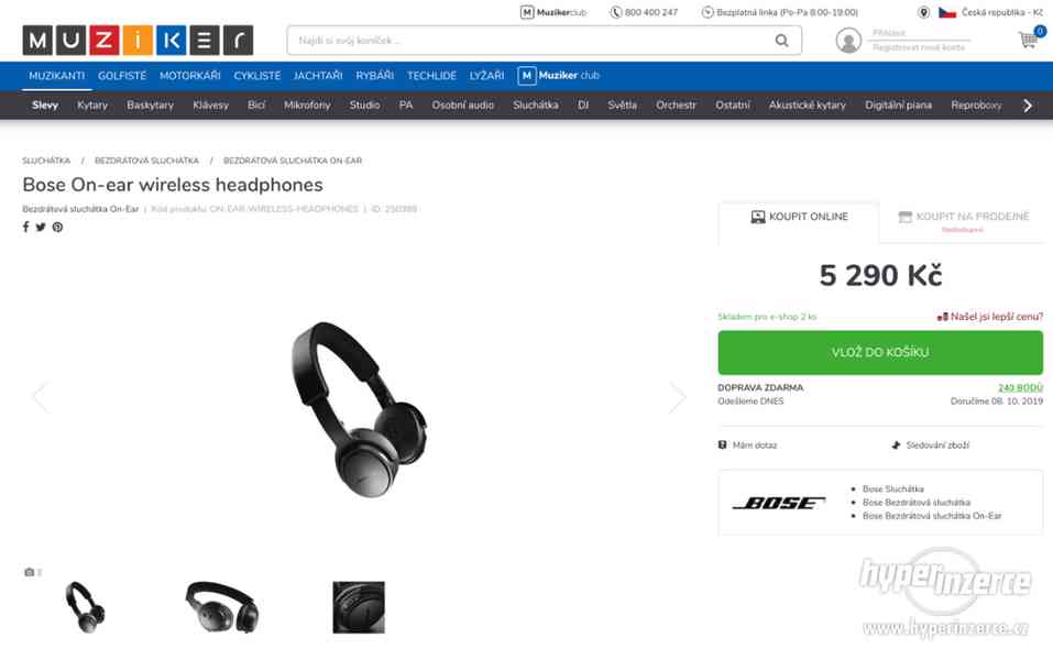 Bose On-ear wireless headphones - černá - foto 4